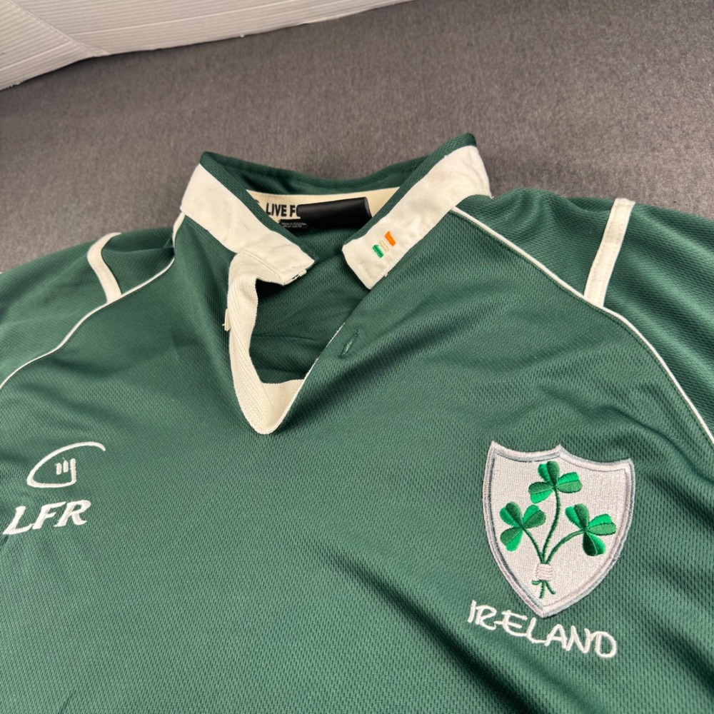 Live For Rugby Ireland Jersey Green Breathlite Performance Shirt XXXL NWT